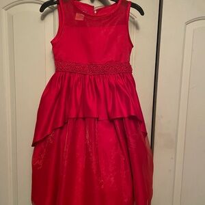 Beautiful Red Princess Faith Dress Size 8. Excellent preowned condition.